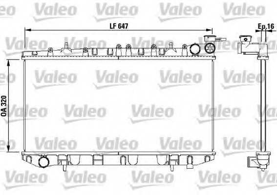 VALEO 731189 Radiator, engine cooling